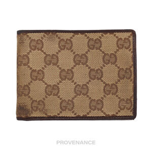 Gucci 6CC Bifold Wallet - GG Canvas Brown